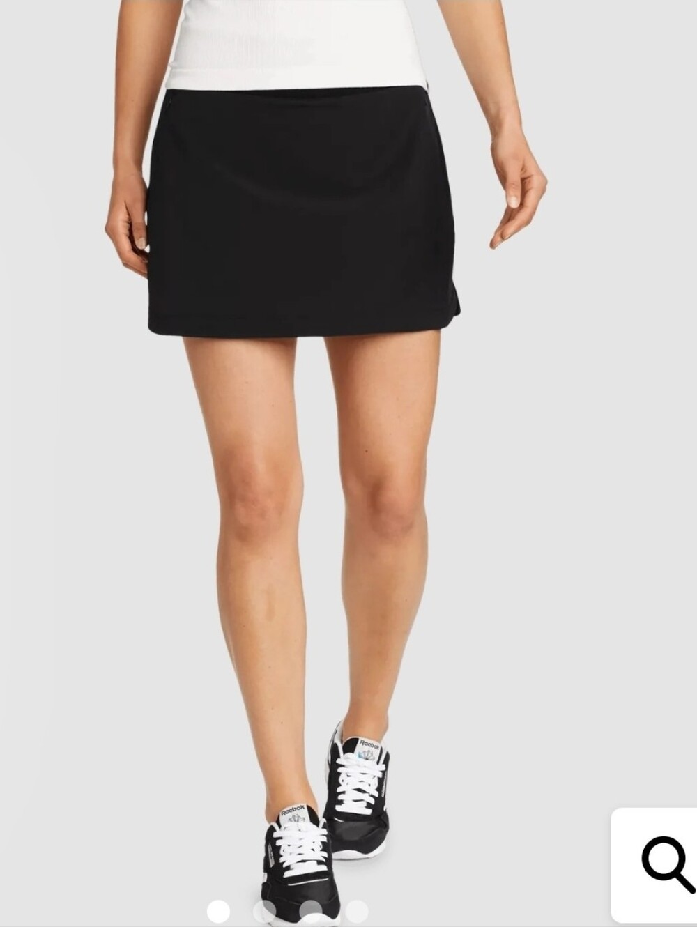 Eddie Bauer Women's Departure Performance Skort Black UPF 50+ Size XL - Picture 2 of 7